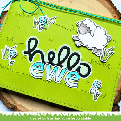 Lawn Fawn - Scripty Hello Outline Add-On