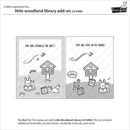Lawn Fawn - Little Woodland Library Add-On