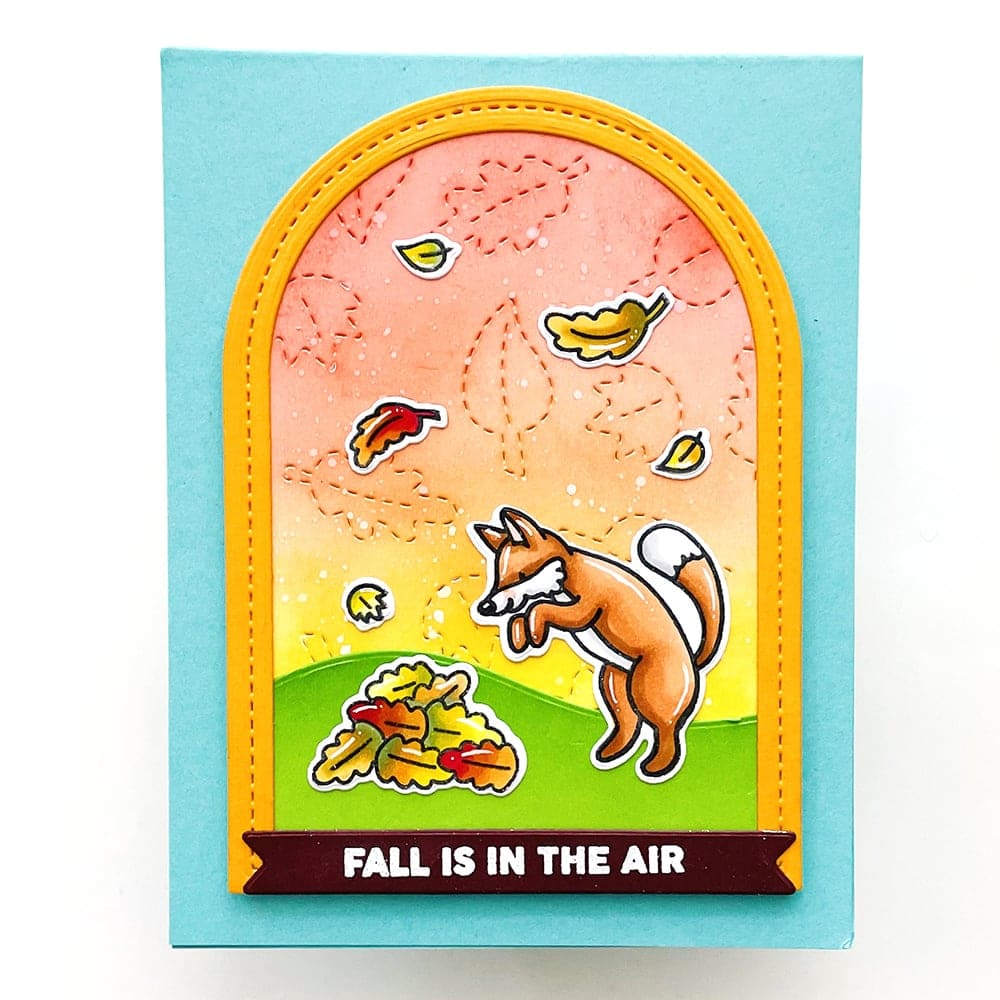 Heffy Doodle - Stitched Leaves Backdrop Die
