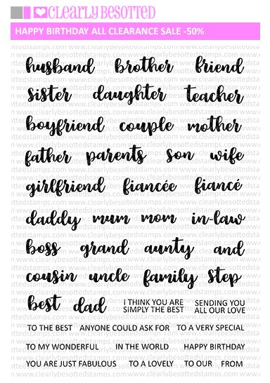 Clearly Besotted - Happy Birthday All