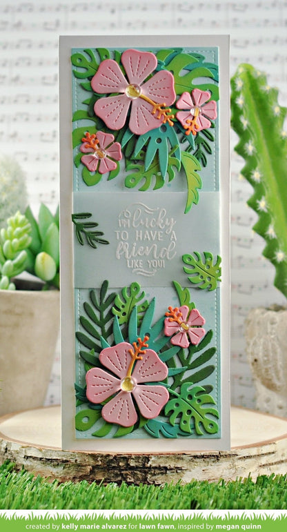 Lawn Fawn - Happy Hibiscus