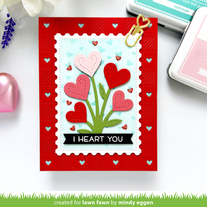 Lawn Fawn - Checkered Hearts Backdrop: Portrait