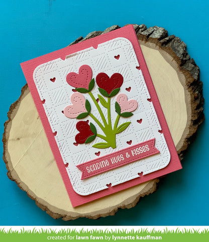 Lawn Fawn - Checkered Hearts Backdrop: Portrait