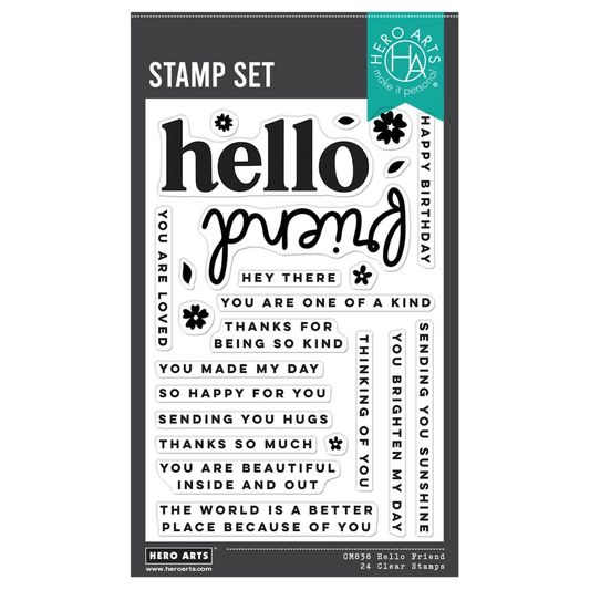 Hero Arts - You've Got a Friend Stamp Set Hello Friend