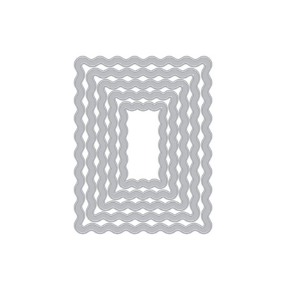 Hero Arts - You've Got a Friend Die Set Squiggly Rectangle Frames