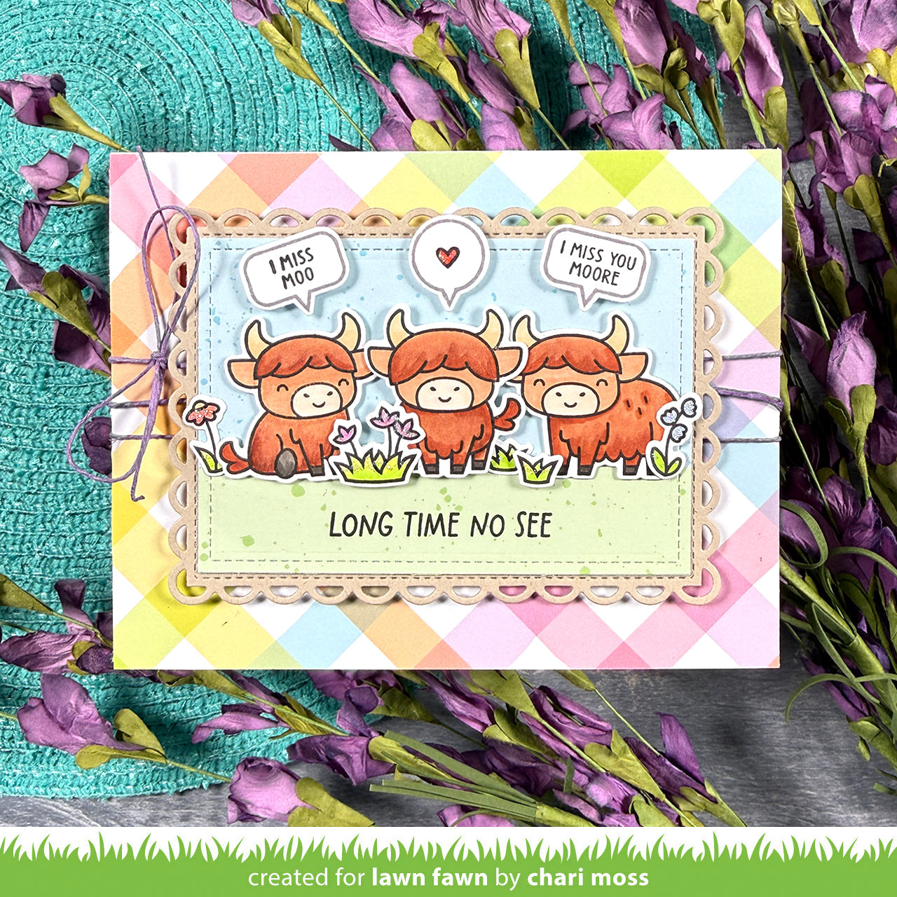 Lawn Fawn - Highland Cows!