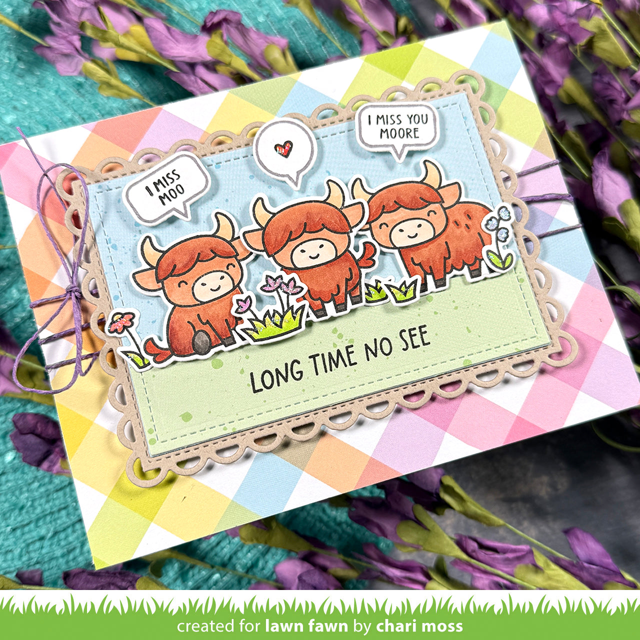 Lawn Fawn - Highland Cows!