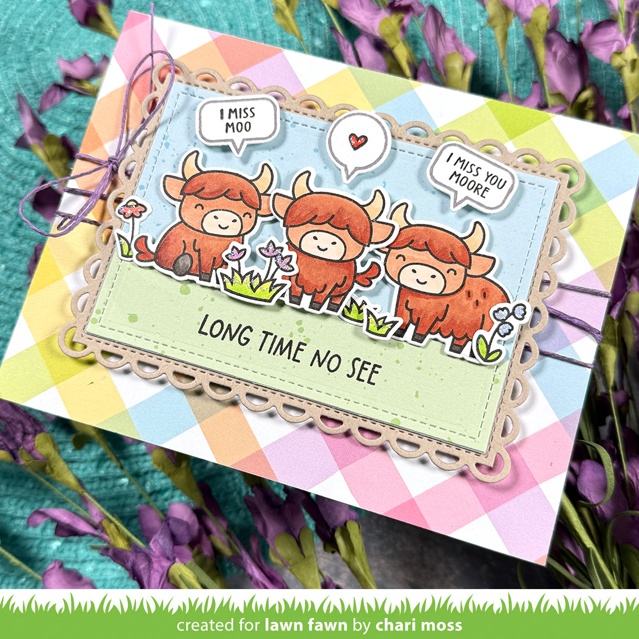 Lawn Fawn - Highland Cows!