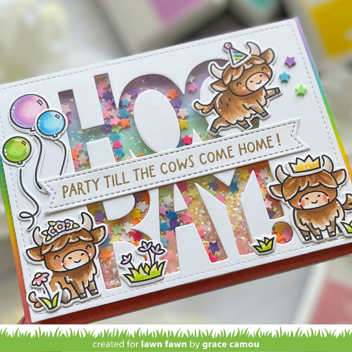 Lawn Fawn - Rainbow Star Clay Pieces