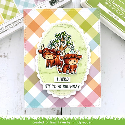Lawn Fawn - Grassy Pasture Backdrop: Landscape