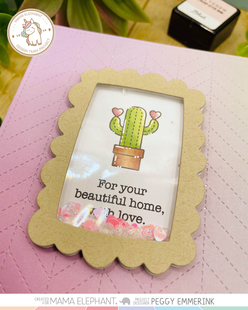 Mama Elephant - Silly Shaker Rectangle - Creative Cuts