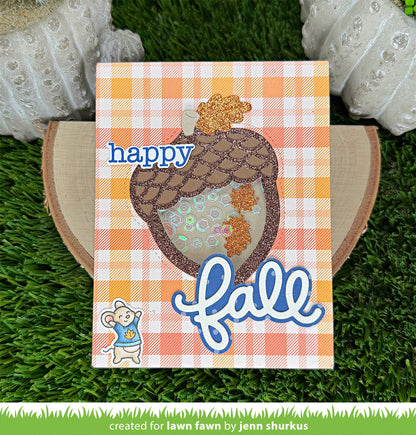 Lawn Fawn - Stitched Acorn Frame