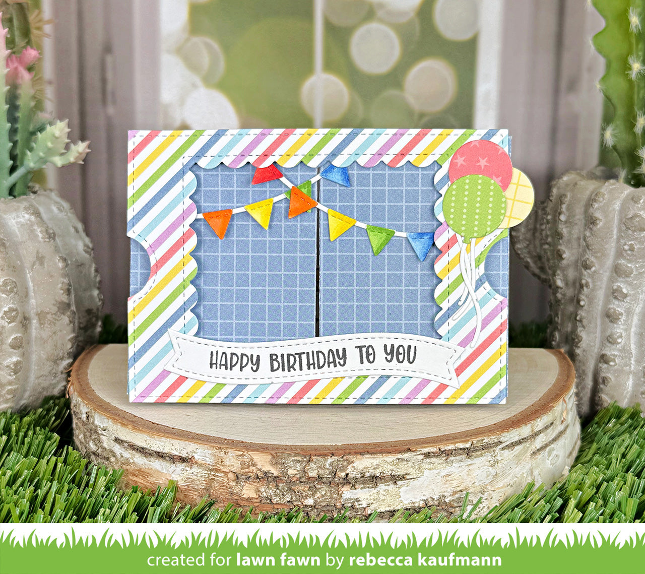Lawn Fawn - Ta-Da! Diorama! Scalloped Window Add-On