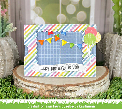 Lawn Fawn - Ta-Da! Diorama! Scalloped Window Add-On
