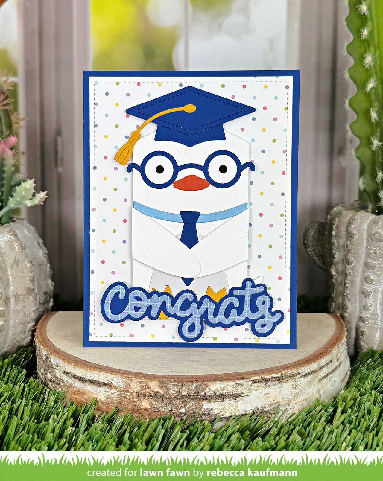 Lawn Fawn - Woodland Critter Huggers Graduation Add-On