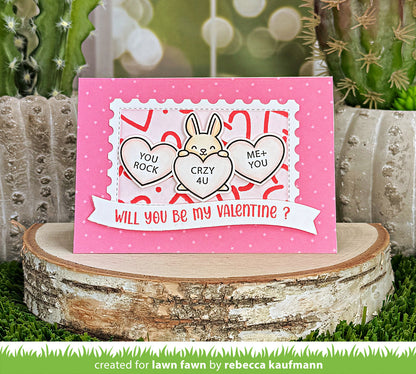 Lawn Fawn - Outline Hearts Stencil
