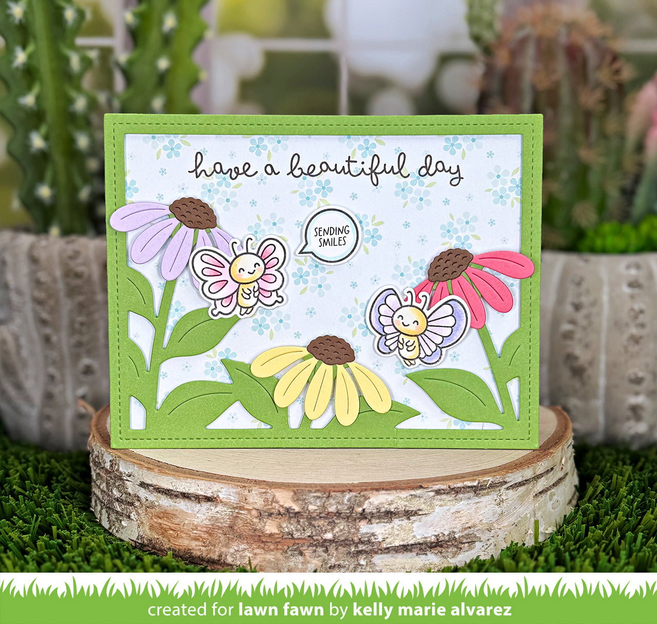 Lawn Fawn - Big Blossom Backdrop: Landscape