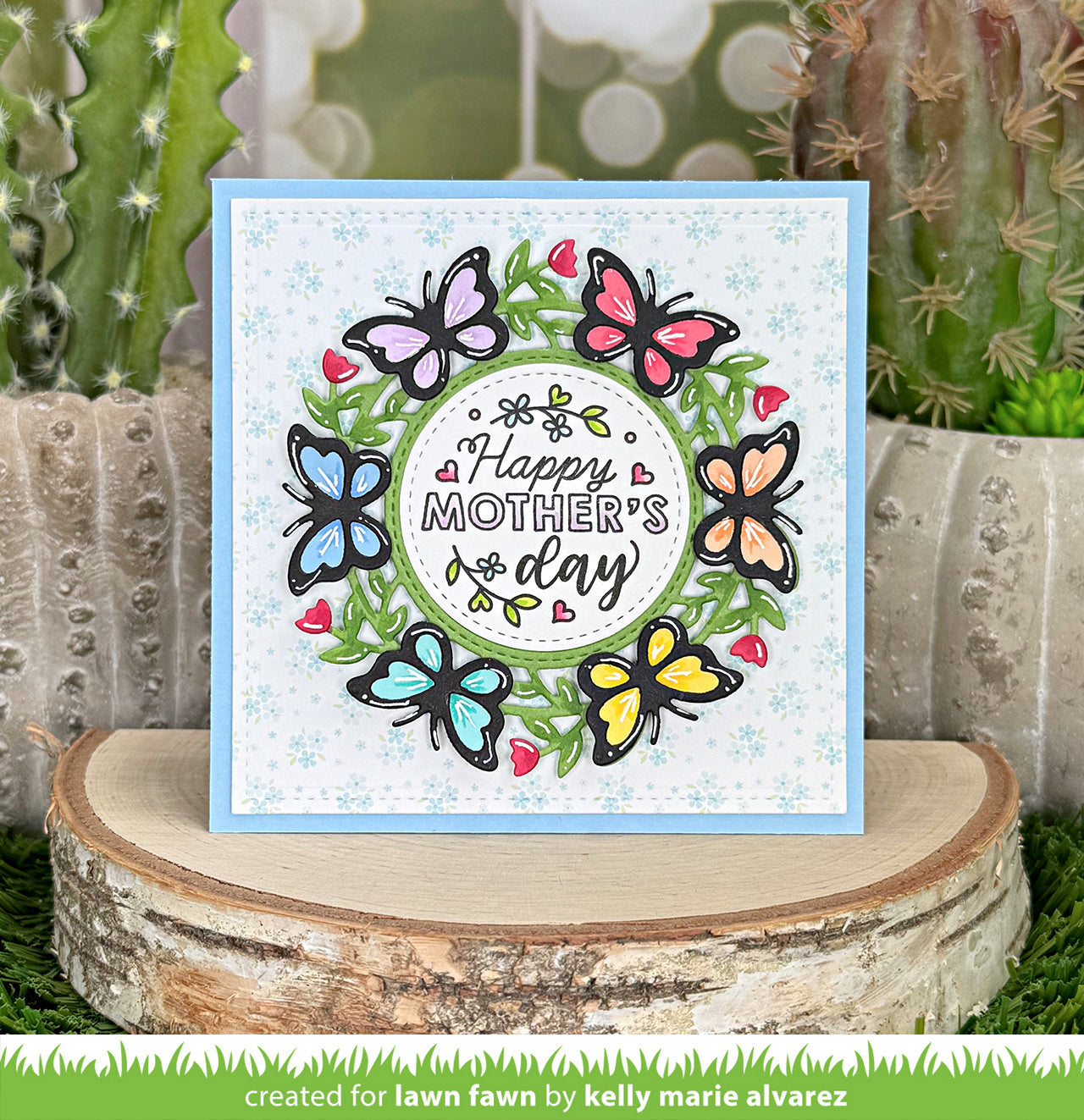 Lawn Fawn - Magic Iris Butterfly Wreath Add-On