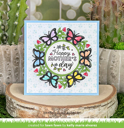 Lawn Fawn - Magic Iris Butterfly Wreath Add-On
