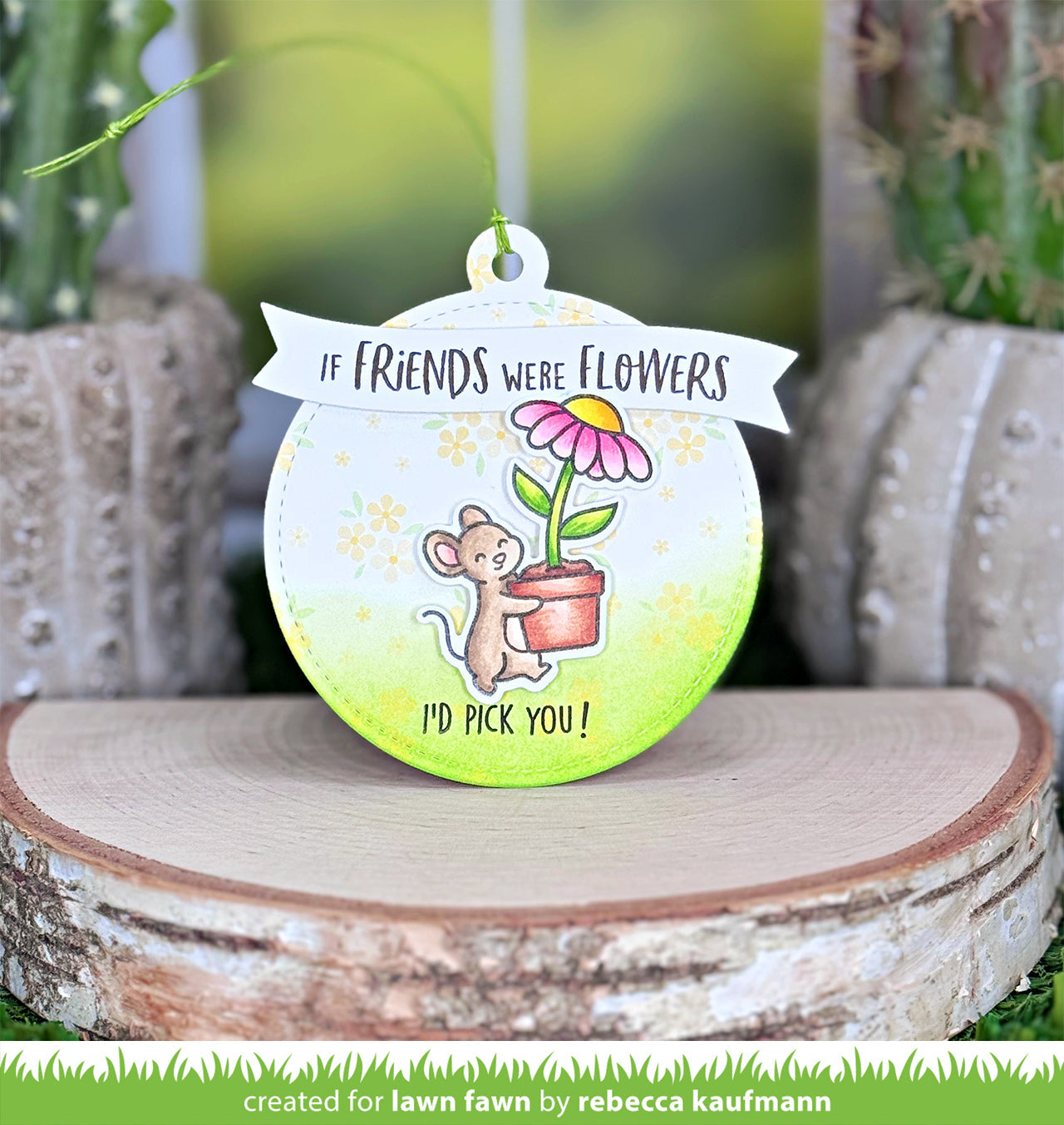 Lawn Fawn - Mice Flowers