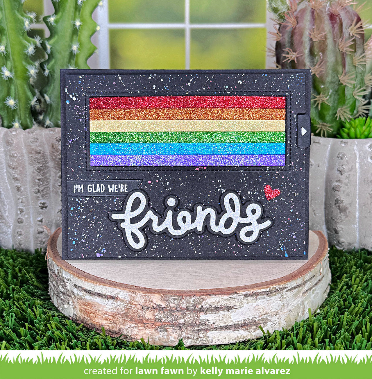 Lawn Fawn - Scripty Friends Outline Add-On
