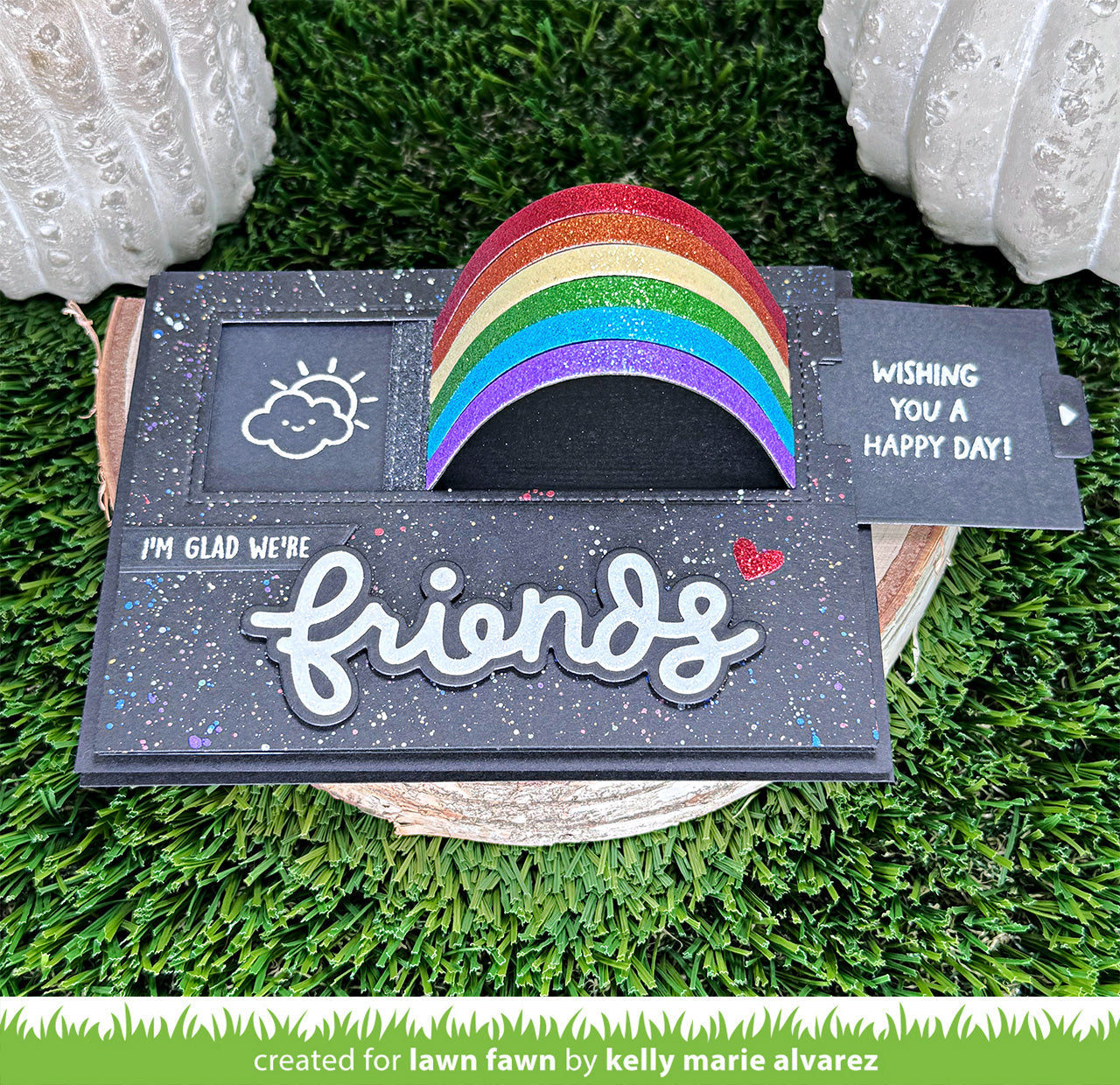Lawn Fawn - Scripty Friends Outline Add-On