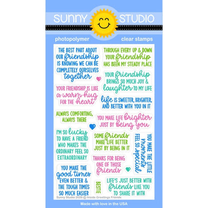 Sunny Studio - Inside Greetings Friends