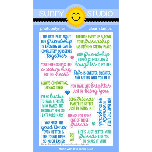 Sunny Studio - Inside Greetings Friends