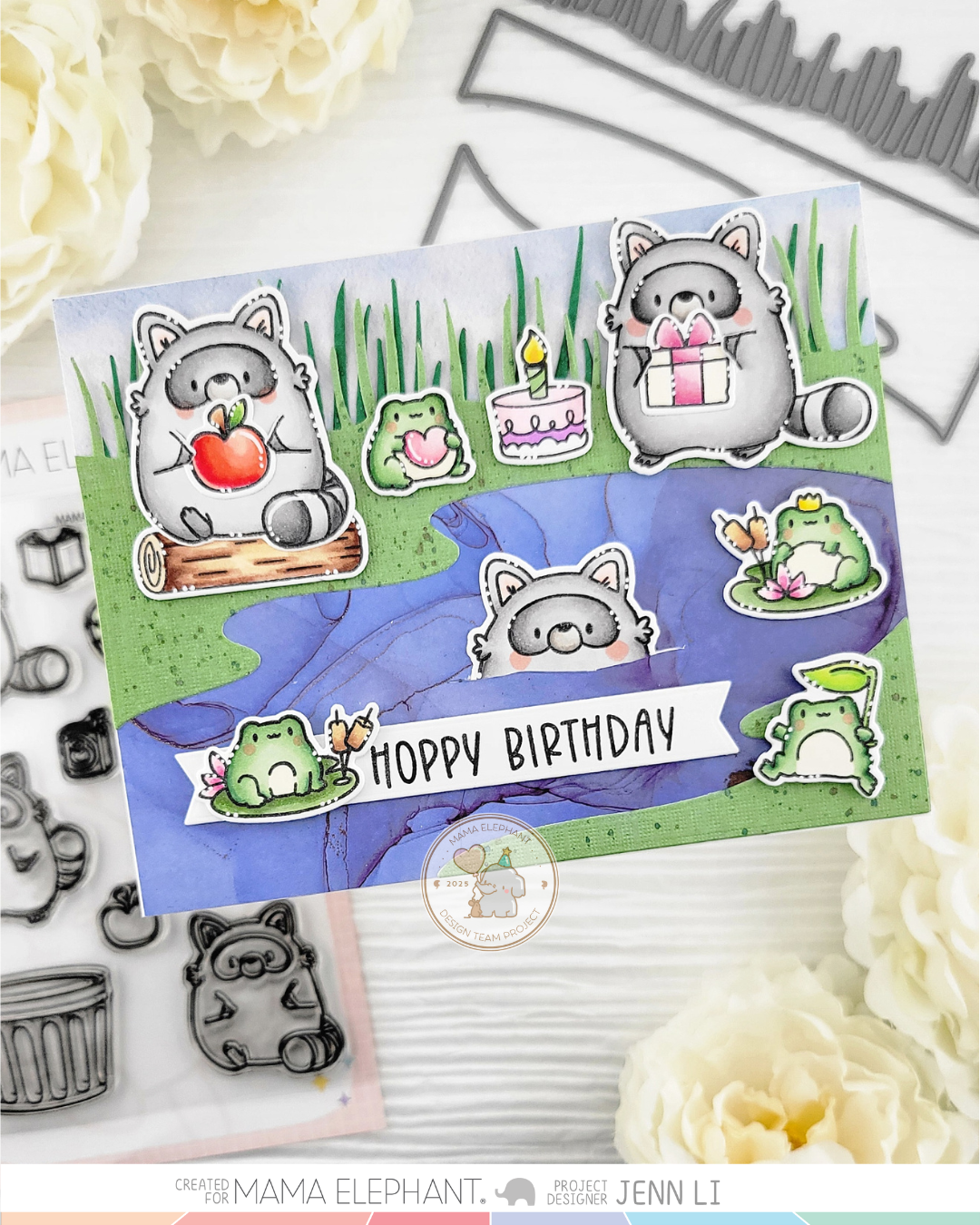 SET DEAL: Mama Elephant - Playful Raccoons