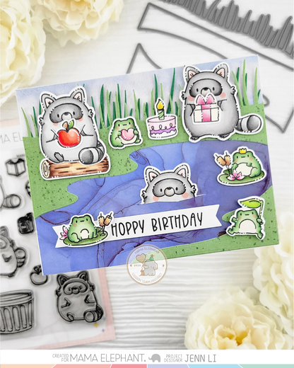 SET DEAL: Mama Elephant - Playful Raccoons