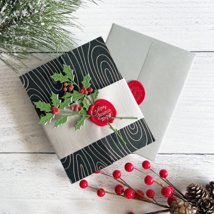 Spellbinders - Woodgrain Background Glimmer Hot Foil Plate