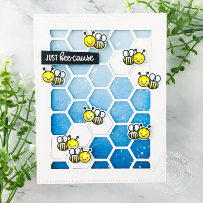 Sunny Studio - Frilly Frames Hexagon Dies