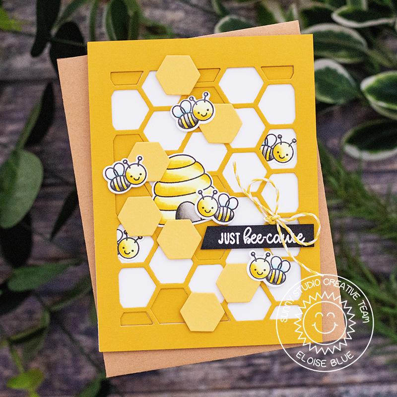 Sunny Studio - Frilly Frames Hexagon Dies