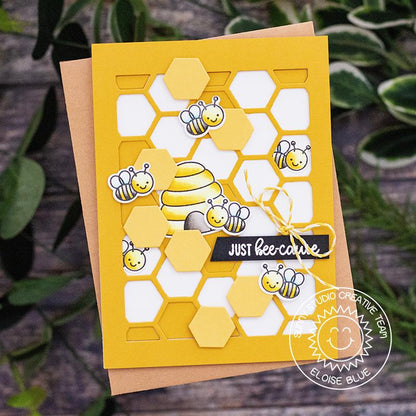 Sunny Studio - Frilly Frames Hexagon Dies