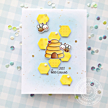 Sunny Studio - Frilly Frames Hexagon Dies