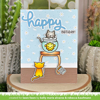 Lawn Fawn - Scripty Happy Outline Add-On