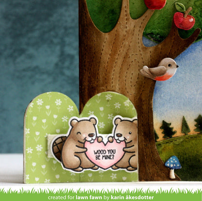 Lawn Fawn - Knock Knock, Who's There? Tree Add-On