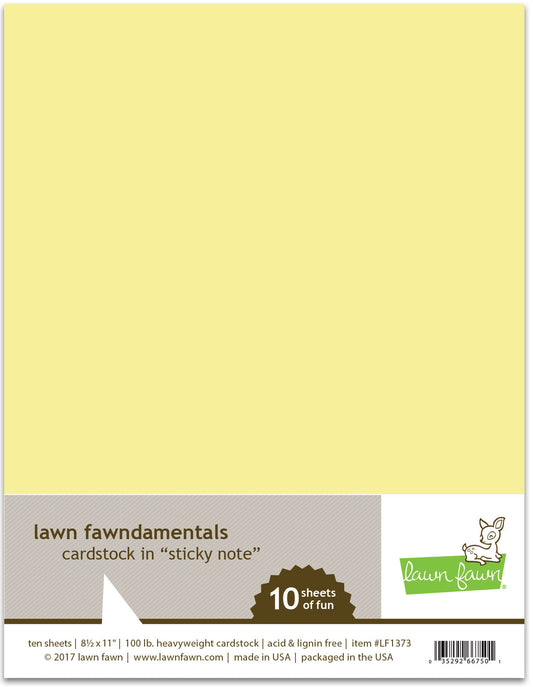 Lawn Fawn - Sticky Note Cardstock
