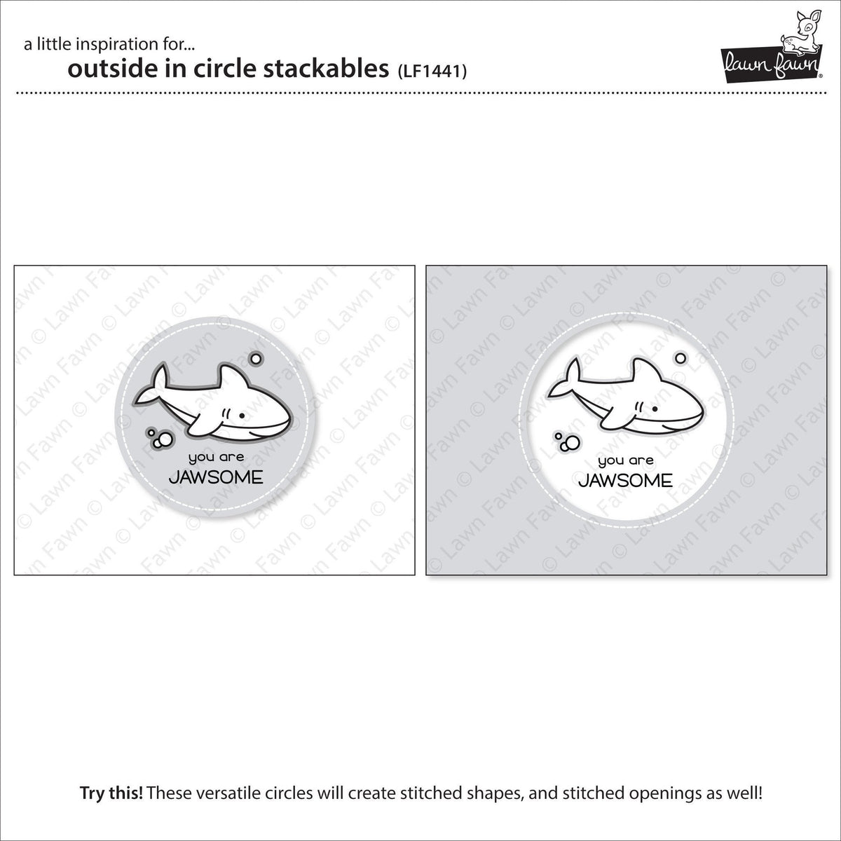 Lawn Fawn - Outside In Stitched Circle Stackables