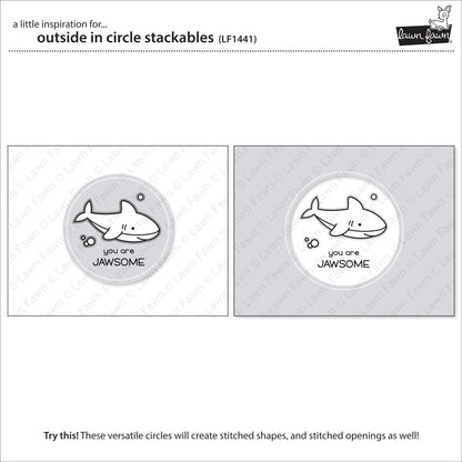 Lawn Fawn - Outside In Stitched Circle Stackables