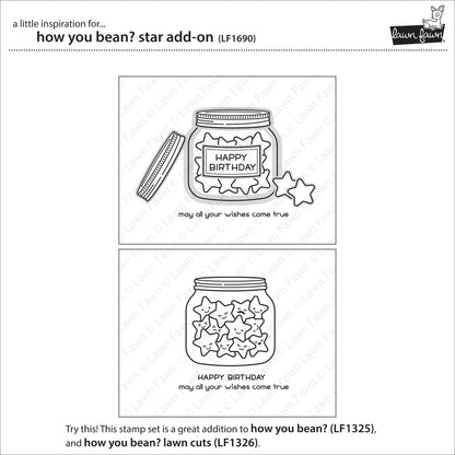Lawn Fawn - How You Bean? Star Add-On