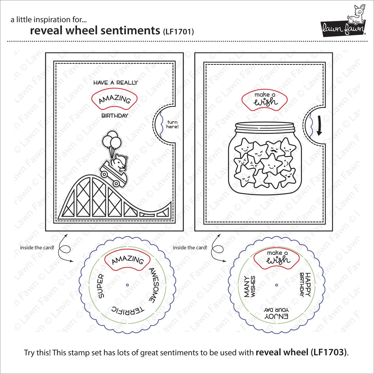Lawn Fawn - Reveal Wheel Sentiments