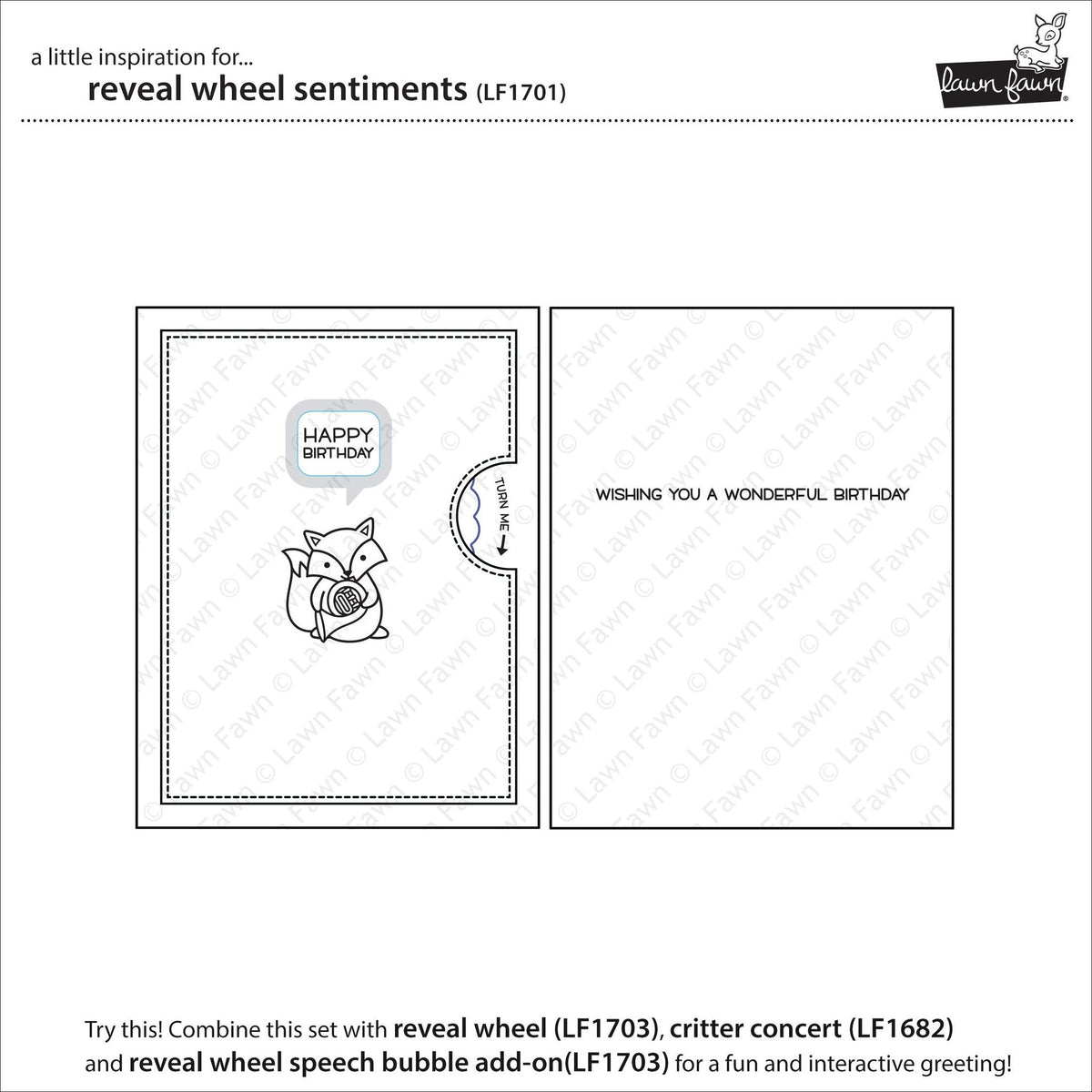 Lawn Fawn - Reveal Wheel Sentiments