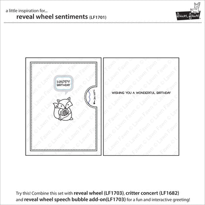 Lawn Fawn - Reveal Wheel Sentiments