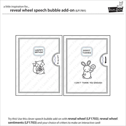 Lawn Fawn - Reveal Wheel Speech Bubble Add-On