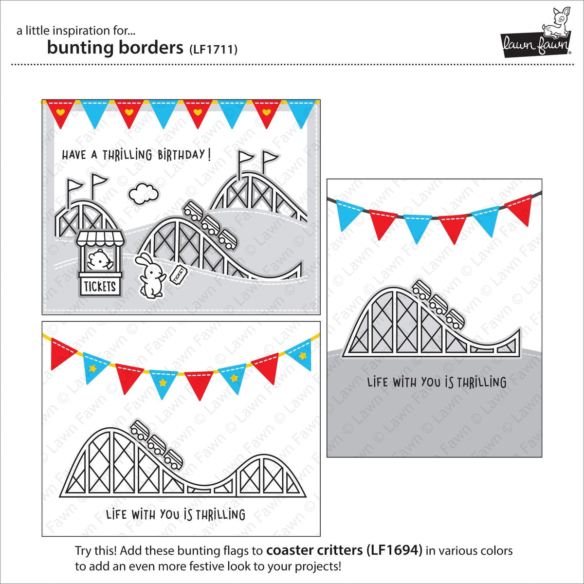 Lawn Fawn - Bunting Borders