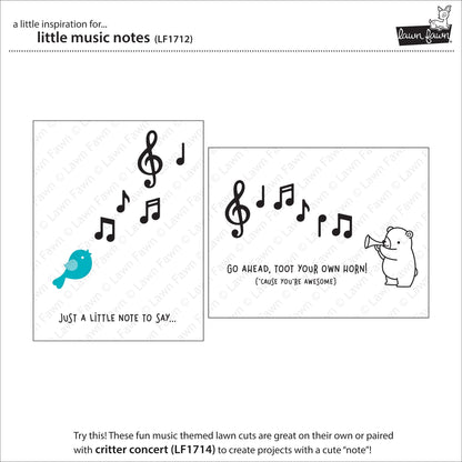 Lawn Fawn - Little Music Notes