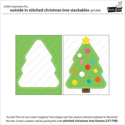 Lawn Fawn - Outside In Stitched Christmas Tree Stackables