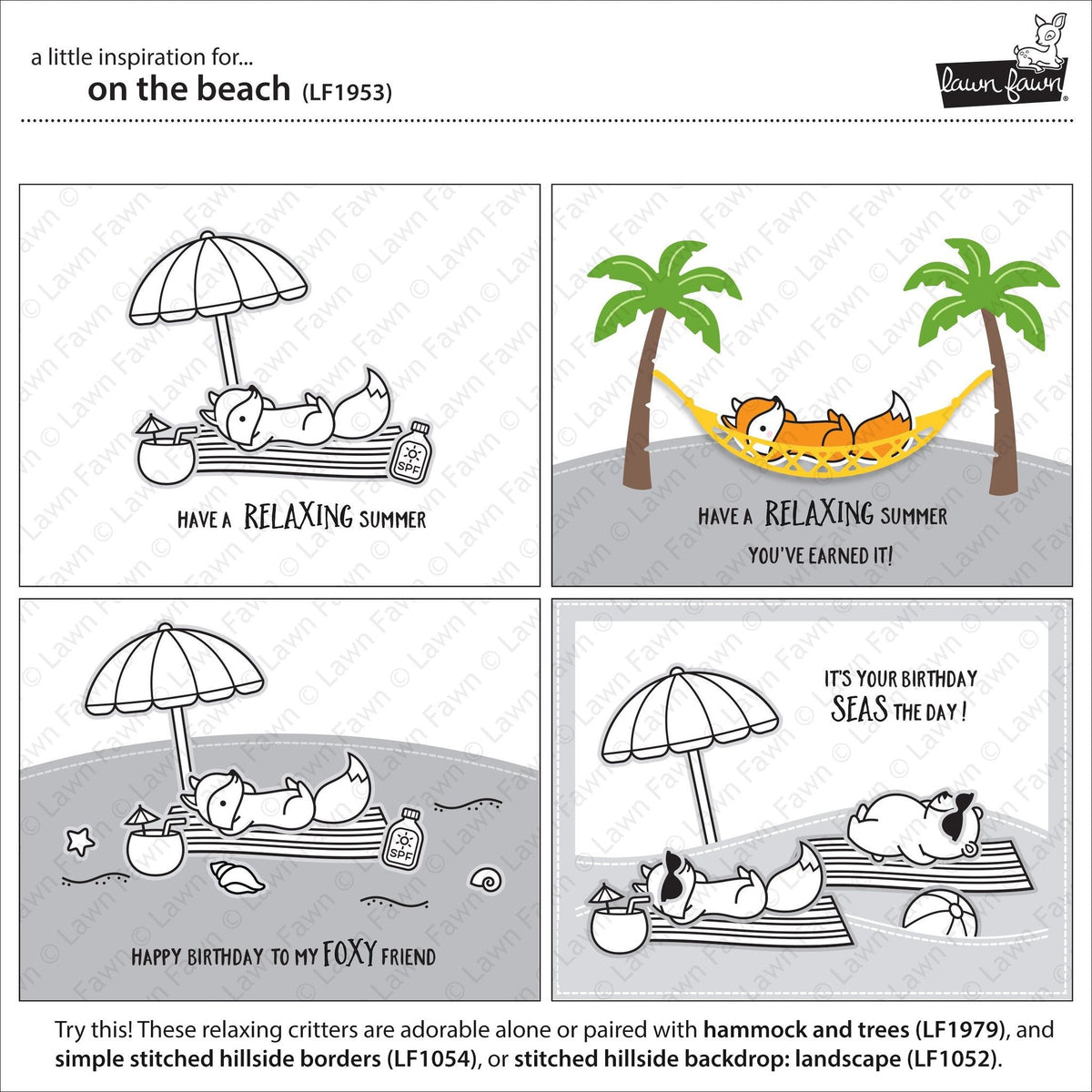 Lawn Fawn - On The Beach