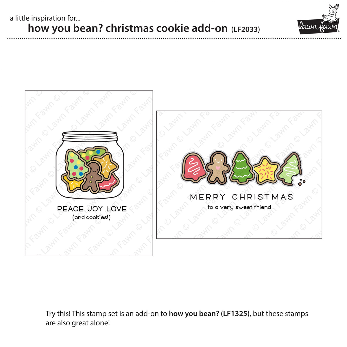 Lawn Fawn - How You Bean? Christmas Cookie Add-On